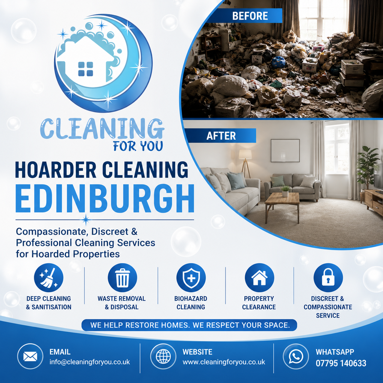 Hoarder cleaning Edinburgh